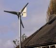 Wind turbines on ordinal rooftops (image)