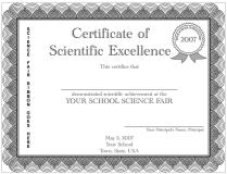 Science Fair Certificate