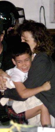 Elian being taken from the house